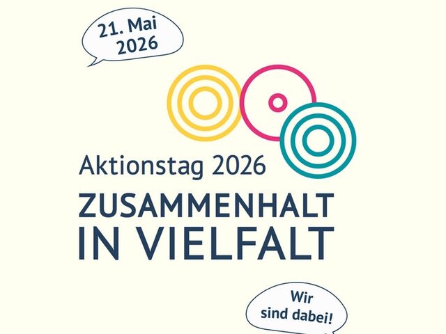 Bild mit Logo zum Aktionstag "Zusammenhalt in Vielfalt"