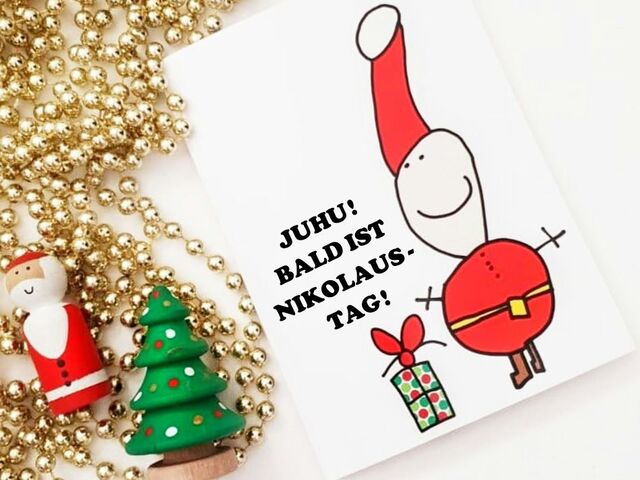 Nikolaus gemalt von Kindern