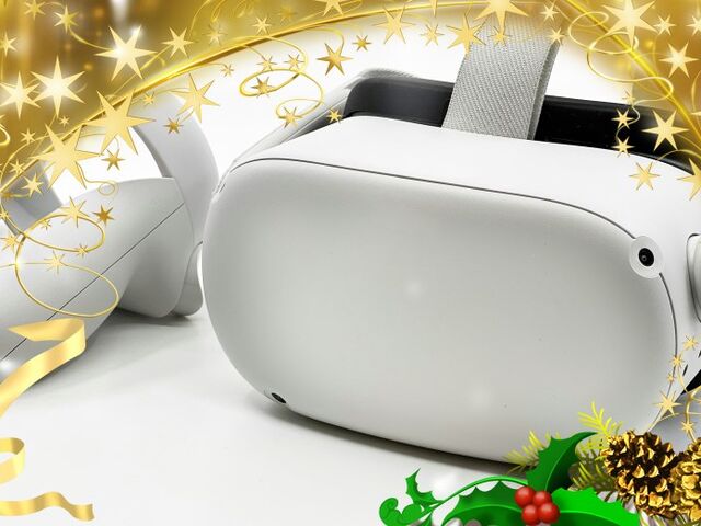 Virtual Reality Brille mit Weihnachtenssterne